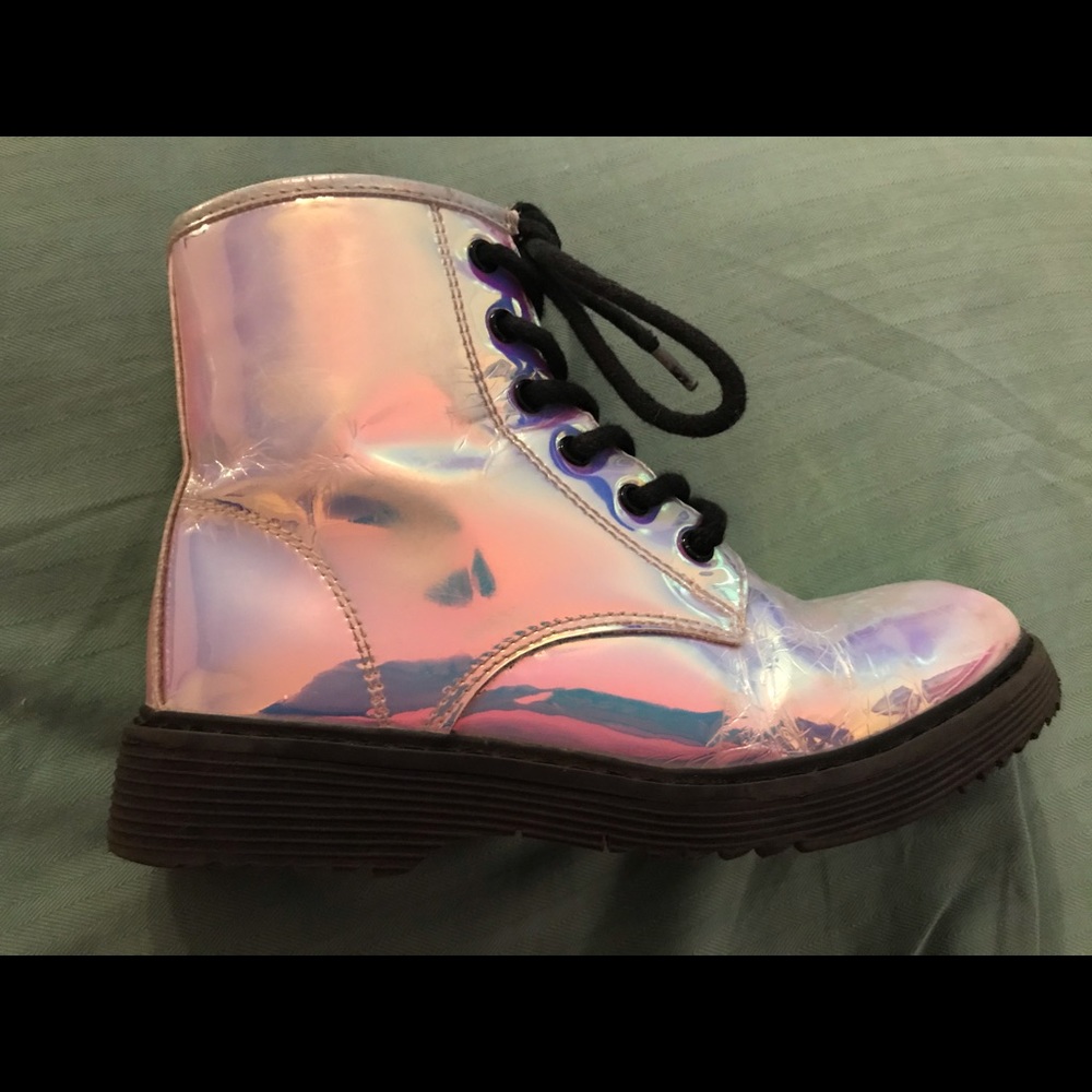 Children’s Place Iridescent Rainbow Girls Boots